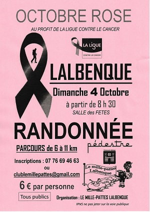 Actualités affiche octobre rose 2026